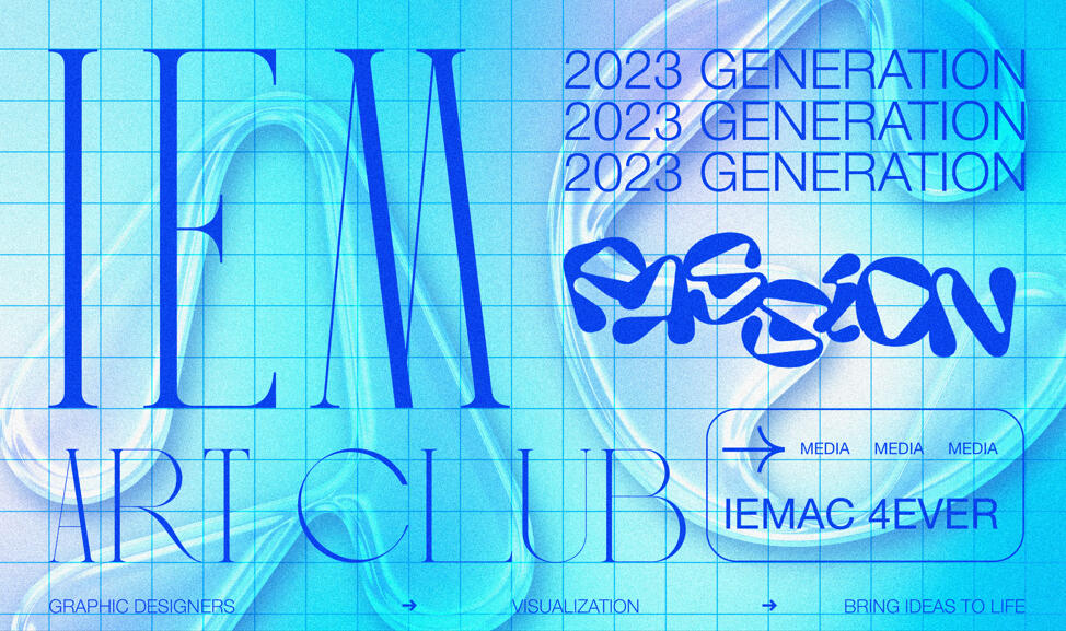IEM ArtClub Graphic Designers Welcome Poster