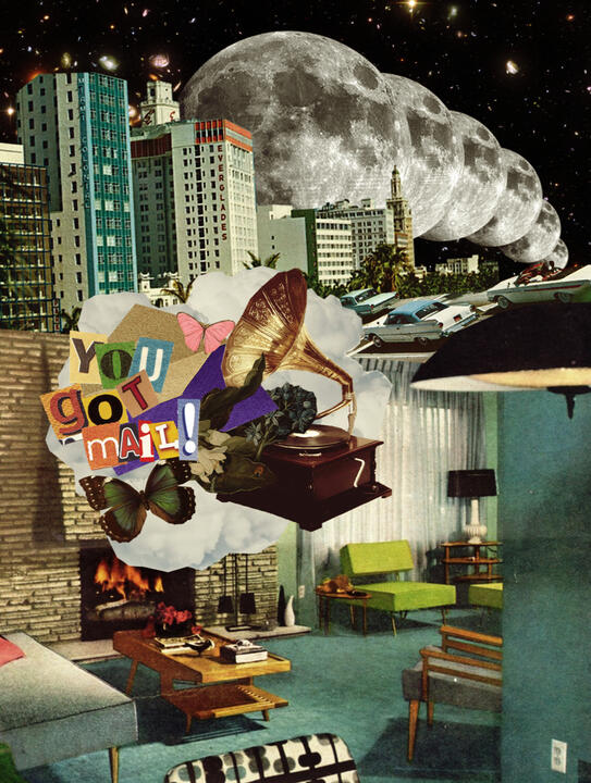 "You got mail !" Collage Art