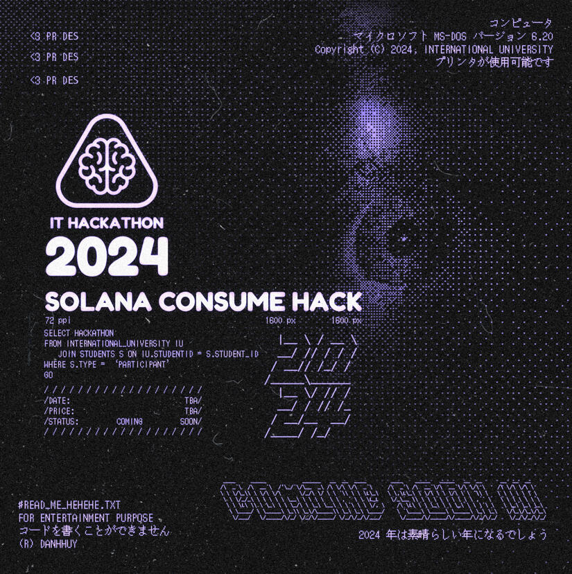 Cyberpunk Hackathon Theme Poster